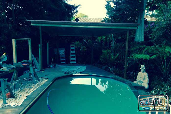 Outdoor Timber Pool Deck