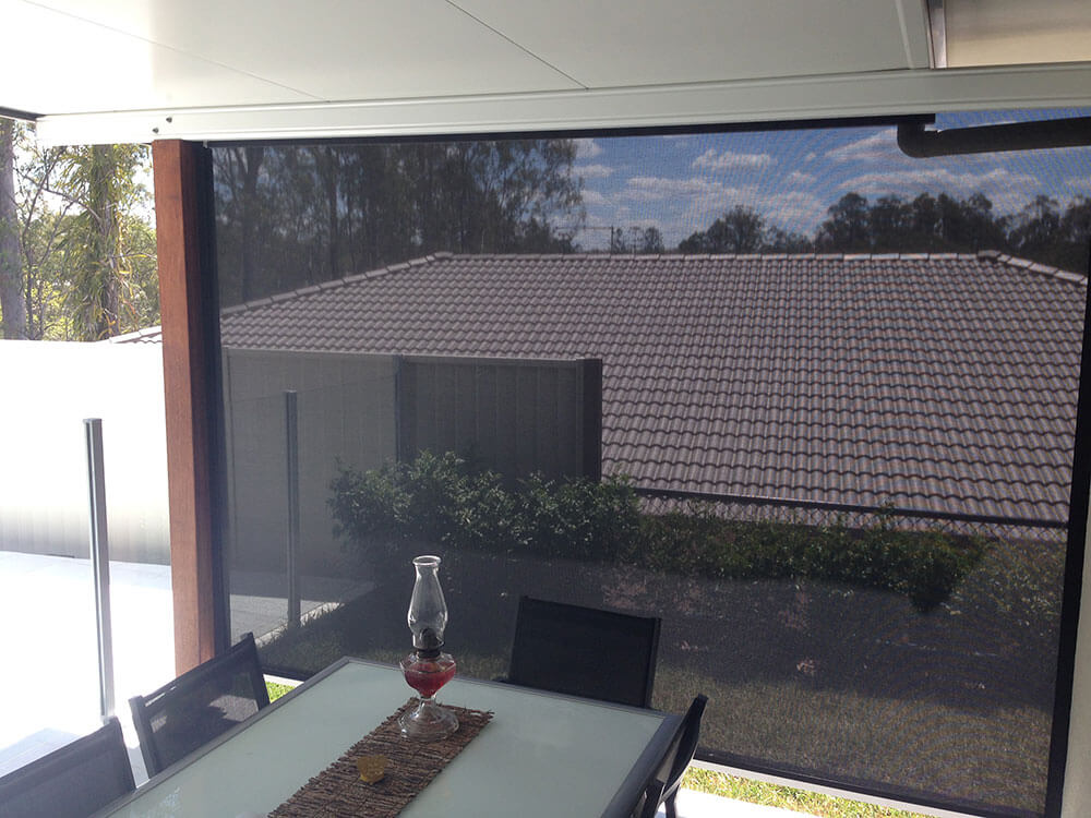 Outdoor Patio Roller Screen Brisbane