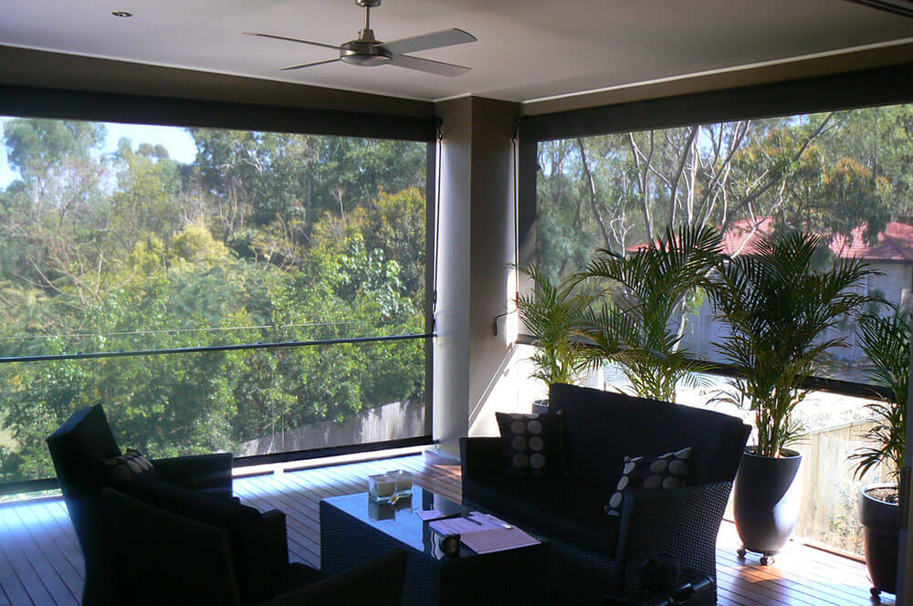 Enclosed Roller Blinds Patio Brisbane